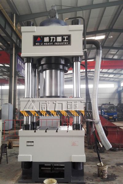 800噸四柱液壓機加工生產完成圖