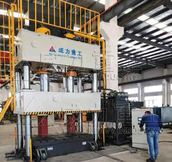 500噸液壓機(jī)雙缸配伺服系統(tǒng)臺面1200x1100