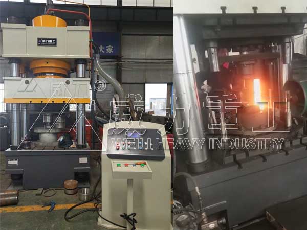鑿巖釬具熱鍛液壓機使用現場