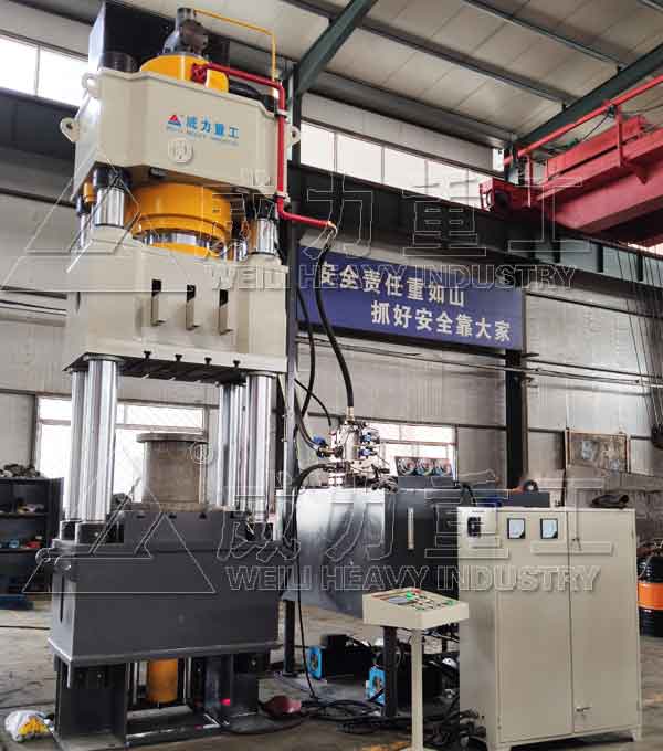 四柱式500噸液壓機帶頂出缸500t拉伸液壓機