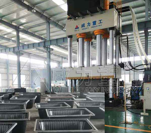 建筑塑料模殼生產設備-2000噸塑料模殼液壓機