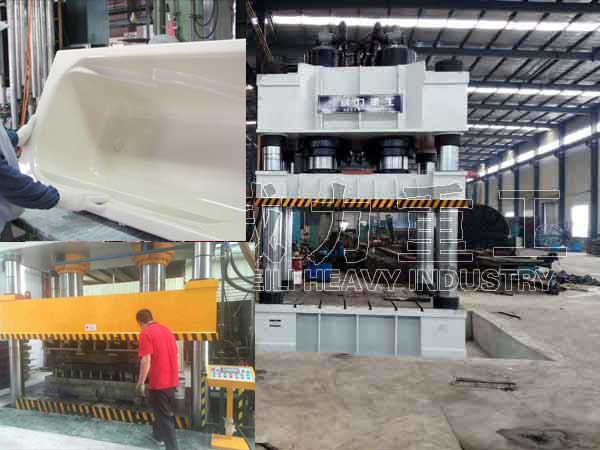 SMC整體衛浴液壓機(1000噸1500噸2000噸)玻璃鋼模壓機