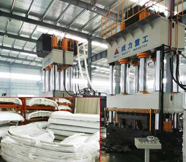 2000噸汽車導(dǎo)流罩模壓液壓機(jī)