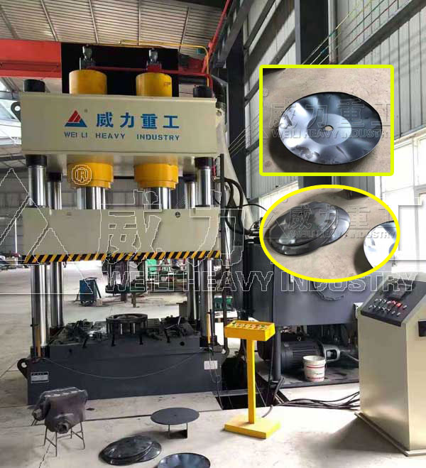 壓制振動篩防塵蓋成型設備-500噸四柱拉伸液壓機