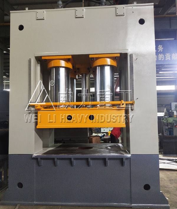 1000噸框架式植物纖維模壓托盤成型液壓機