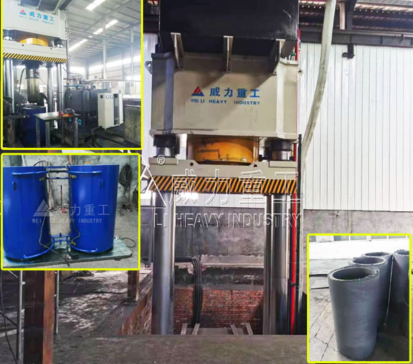 2000噸石墨坩堝成型液壓機價格多少錢一臺